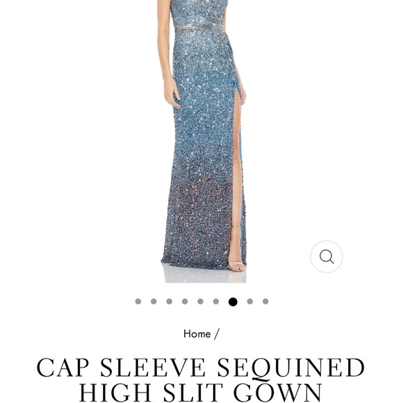 Mac Duggal blue ombré size 14 gown - Picture 3 of 8